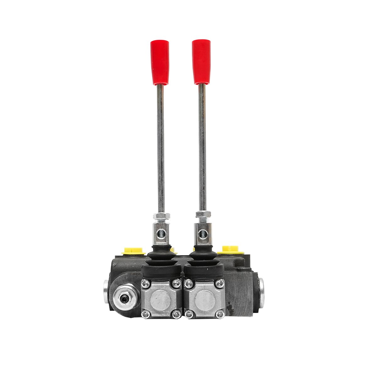 Distribuitor hidraulic cu 2 manete supapa de siguranta SD11 debit 80L/min levier si reductie -15 /+80 Breckner Germany